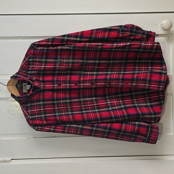 L.L. Bean Traditional Fit Scottish Red Tartan Plaid Button Down Size M R… - Picture 1 of 6